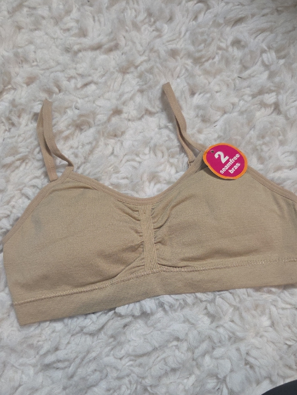 Maidenform Beige Seamless Wireless Bralette for Kids